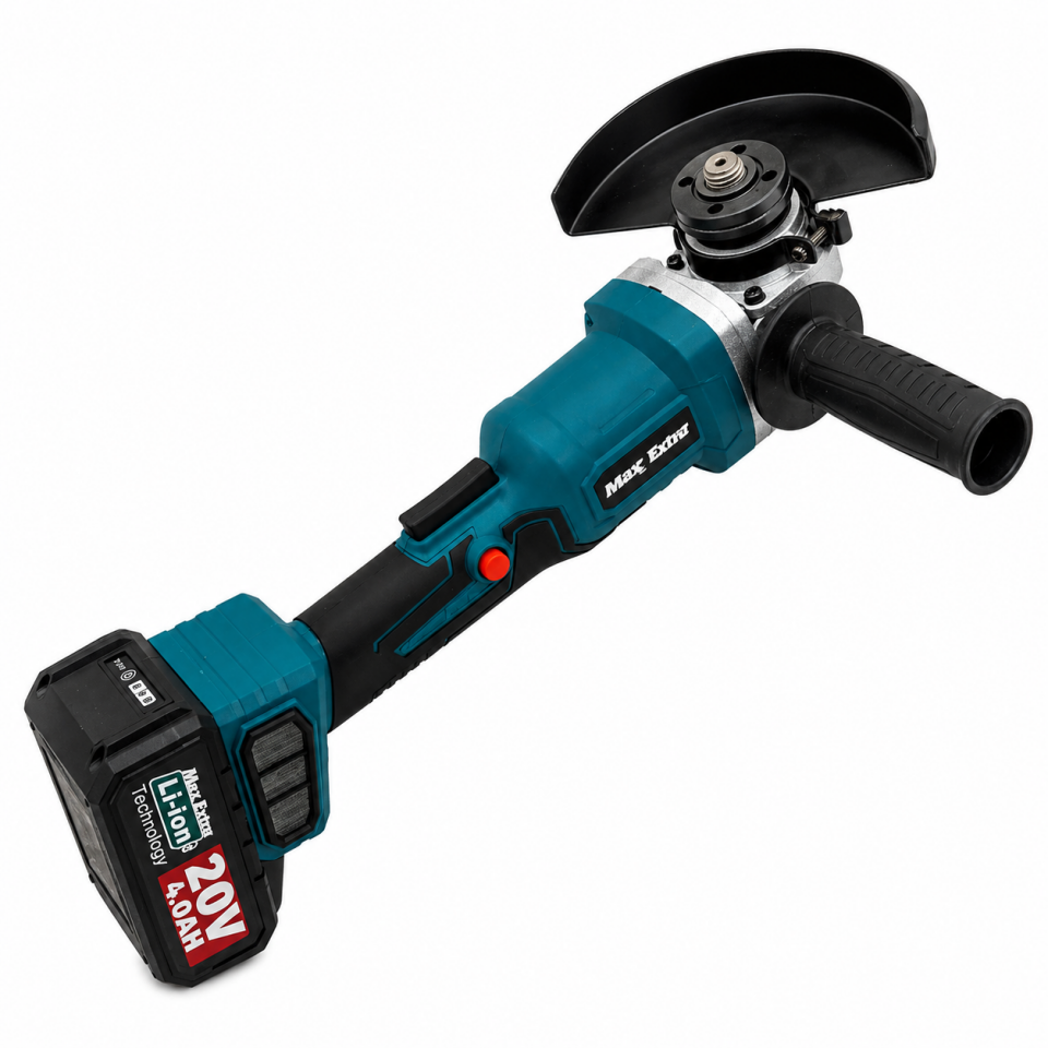 Max Extra MXP6890 Çift Akülü Kömürsüz Avuç Taşlama 20V 4Ah 115 mm