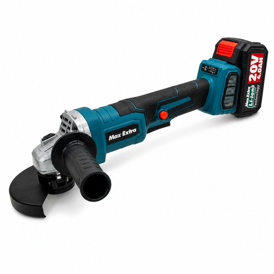 Max Extra MXP6890 Çift Akülü Kömürsüz Avuç Taşlama 20V 4Ah 115 mm