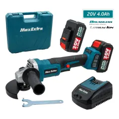 Max Extra MXP6890 Çift Akülü Kömürsüz Avuç Taşlama 20V 4Ah 115 mm