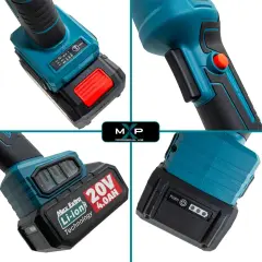 Max Extra MXP6890 Çift Akülü Kömürsüz Avuç Taşlama 20V 4Ah 115 mm