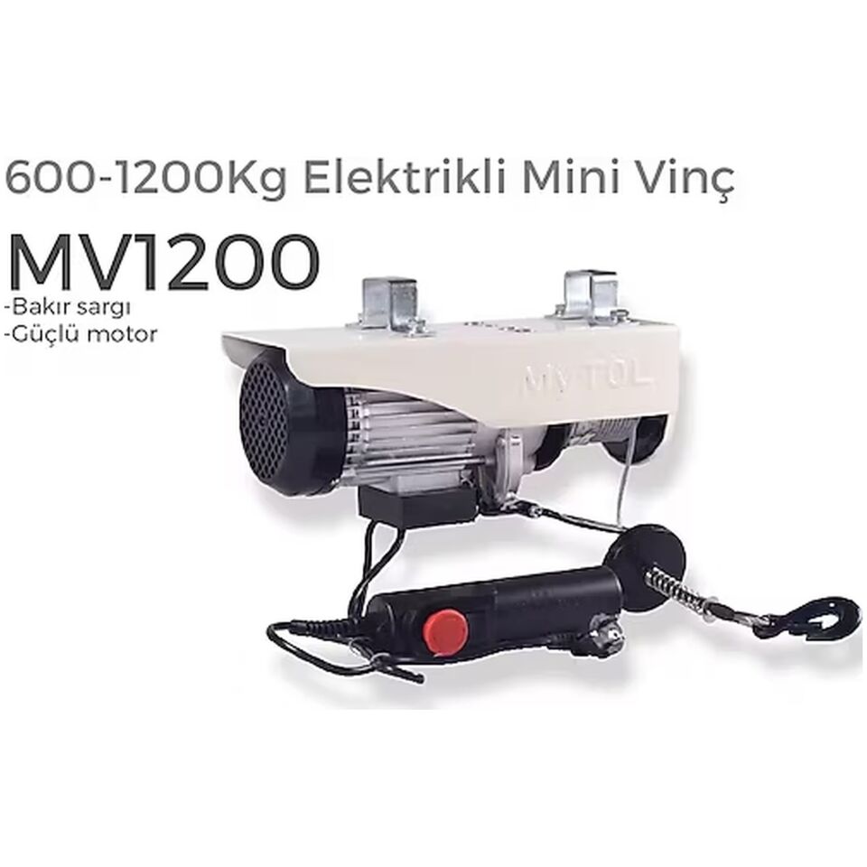 MyTOL MV1200 Elektrikli Vinç 600-1200 kg 20 m
