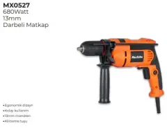 Max Extra MX0527 Darbeli Matkap 680 W 13 mm