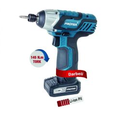 Proter PST145T Akülü Darbeli Vidalama Tornavida 18 V 2.0 Ah