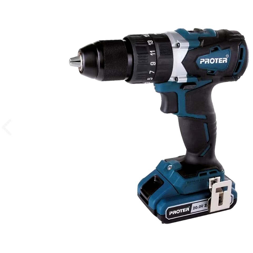 Proter PST720 BL Akülü Kömürsüz Darbeli Matkap Vidalama 20 V 2.0 Ah