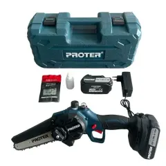 Proter PST 115 ST Akülü Dal Budama Testeresi 20 V 2.0 Ah Çift Akülü