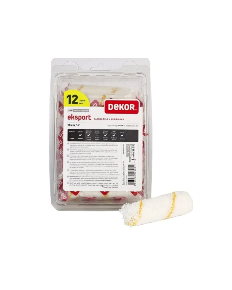 DEKOR 2100 Eksport Parmak Rulo Yedeği 10 cm