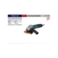 Proter PA 715 E Avuç Taşlama Makinası 750 W 115 mm