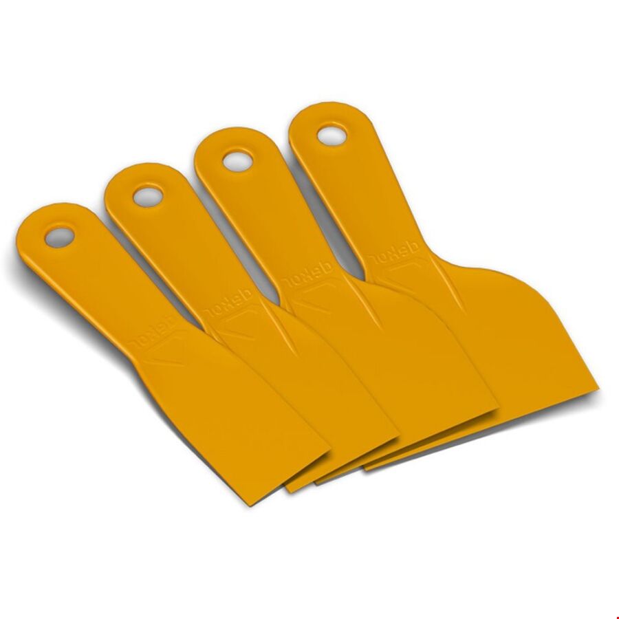 DEKOR 142 Plastik Ispatula Seti 4'lü Takım