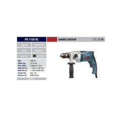 Proter PR 1150 RL Darbeli Matkap 1050 W 13–16 mm Vitesli Hız Ayarlı