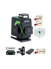 Proter PL 460 LS 4×360° Yeşil Lazer Hizalama Çift Akülü