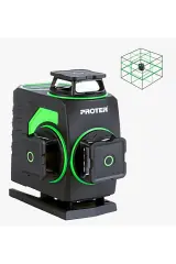 Proter PL 460 LS 4×360° Yeşil Lazer Hizalama Çift Akülü
