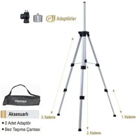 Proter PL 15 T Tripod Ayak 150 cm Ayarlı