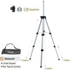 Proter PL 15 T Tripod Ayak 150 cm Ayarlı