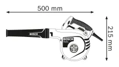 Bosch GBL 800 E Üfleme ve Toz Toplama Makinesi Devir Ayarlı 820 W
