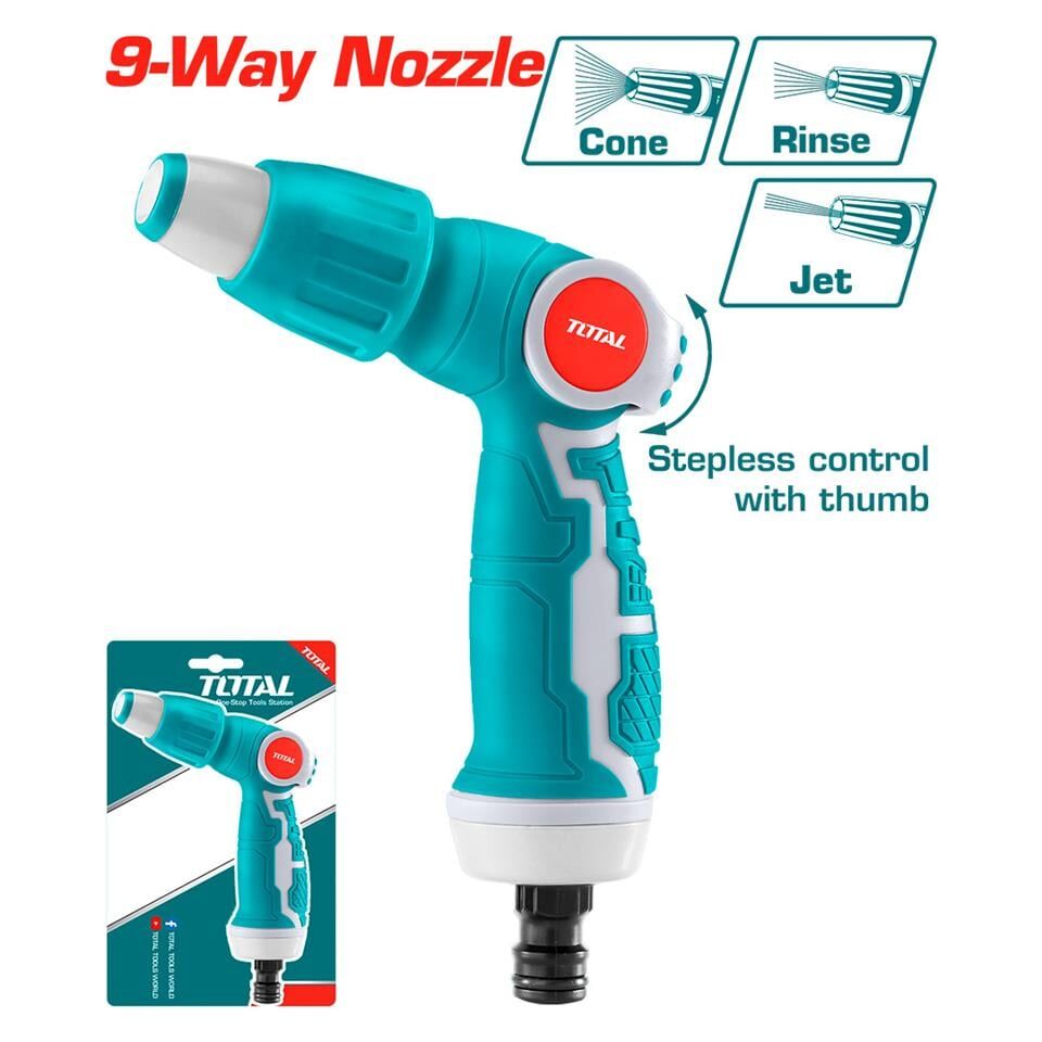 Total THWSG6031 Ayarlı Plastik Sulama Tabancası 3 Mod