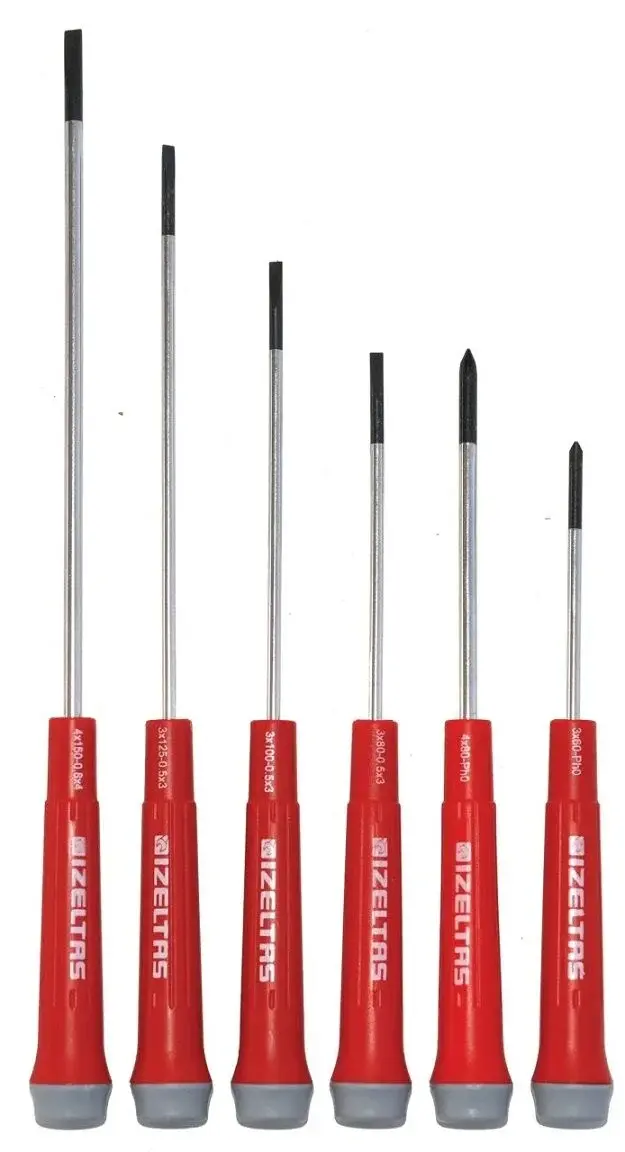 İzeltaş 4500008106 Elektronikçi Tip Klemens Tornavida Seti 6 Parça