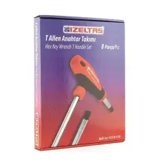 İzeltaş 4920008108 T Tipi Allen Anahtar Takımı 8 Parça