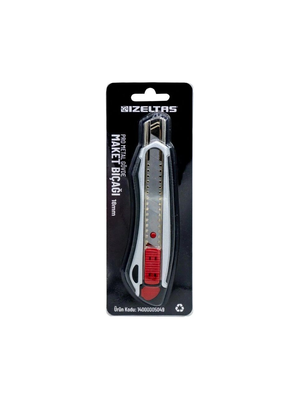 İzeltaş 14000005049 Pro Metal Gövde Maket Bıçağı 18 mm