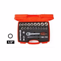 İzeltaş 1113002024 1/2″ Altı Köşe Lokma Anahtar Takımı 24 Parça
