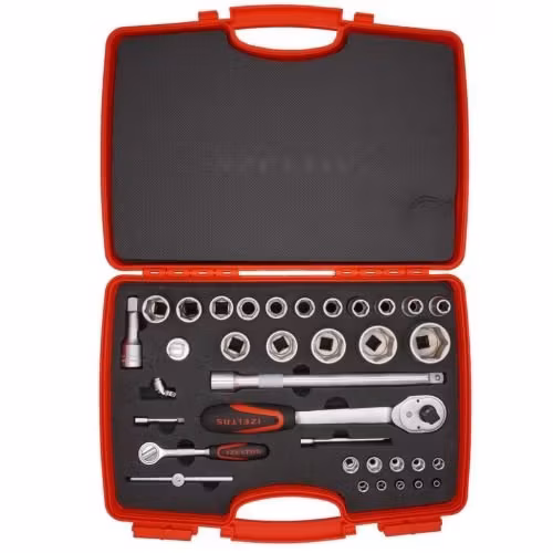 İzeltaş 1113 00 1038 1/4″–1/2″ Altı Köşe Lokma Anahtar Takımı 35 Parça