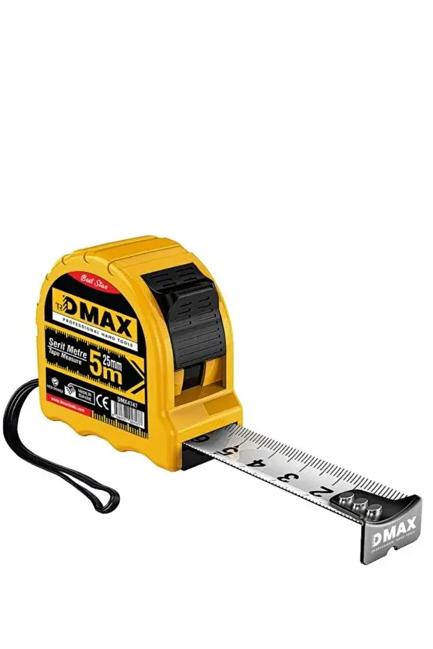 Dmax DMX 4747 Çelik Şerit Metre 5 m 25 mm