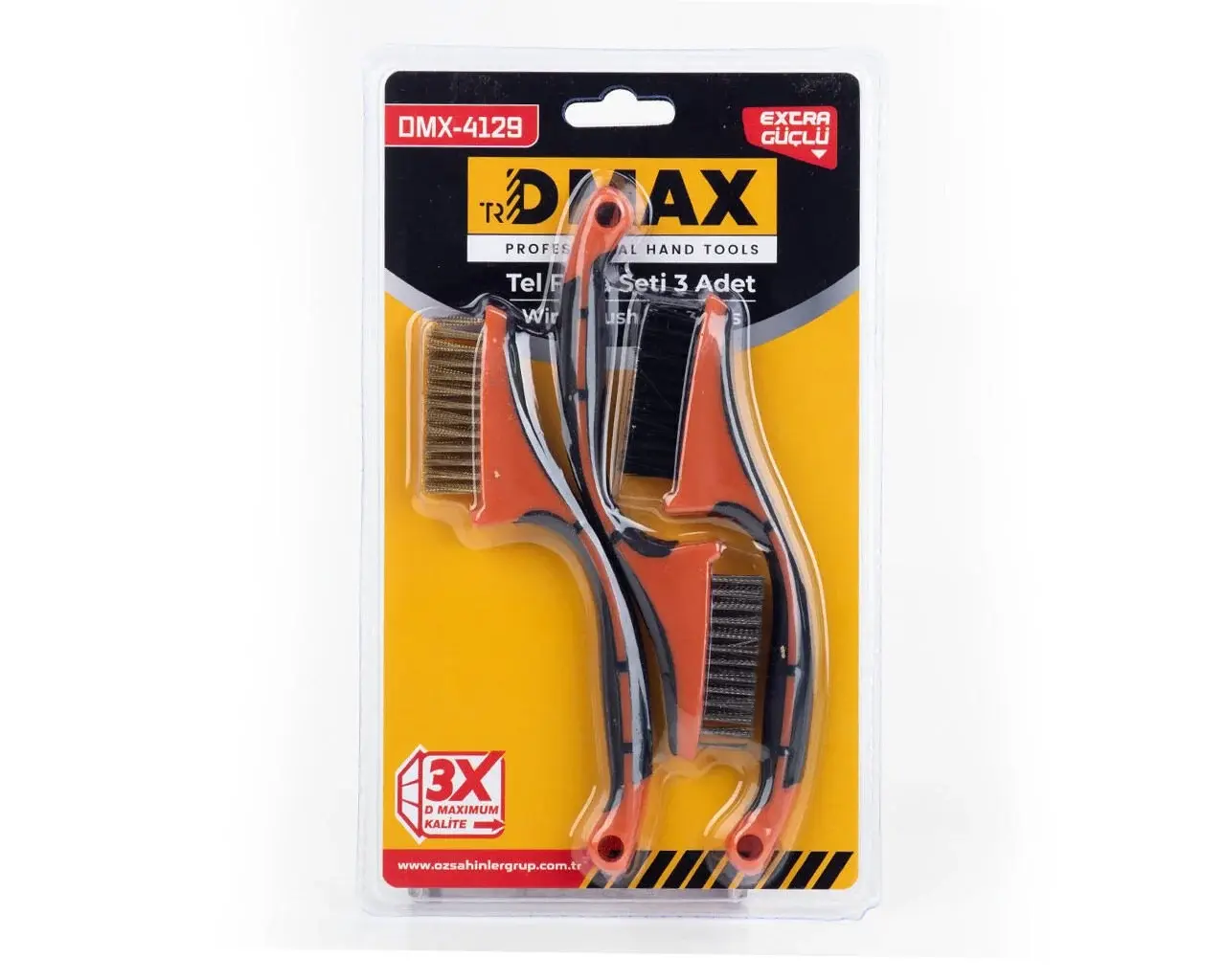 Dmax DMX 4129 Tel Fırça Seti 3 Parça