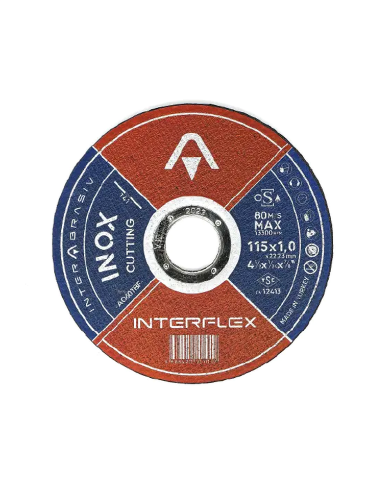 İnterflex 4079111010 İnox Metal Kesici Disk 115x1.0x22.23 mm