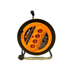 Hiva 4 Prizli Seyyar Makaralı Uzatma Kablosu 3x1,5 X 20 Metre