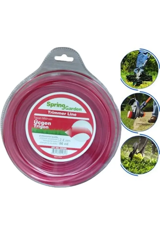 Spring Garden Tırpan Misina Üçgen 2.4mm 86 Metre