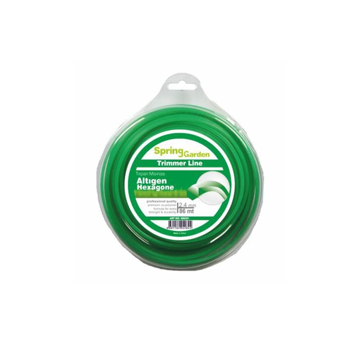 Spring Garden Tırpan Misinası Altıgen 2.4mm 86 Metre