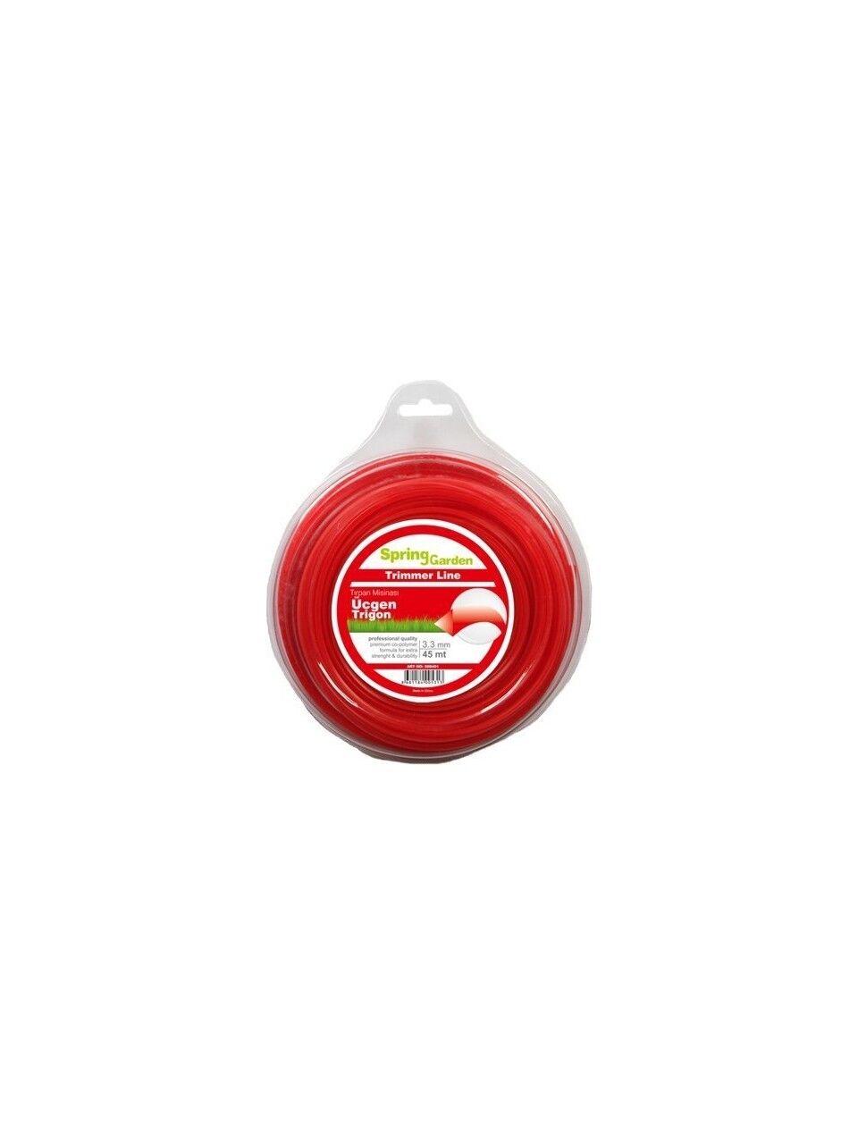 Spring Garden Motorlu Tırpan Misinası Üçgen 3.3mm 45 Metre