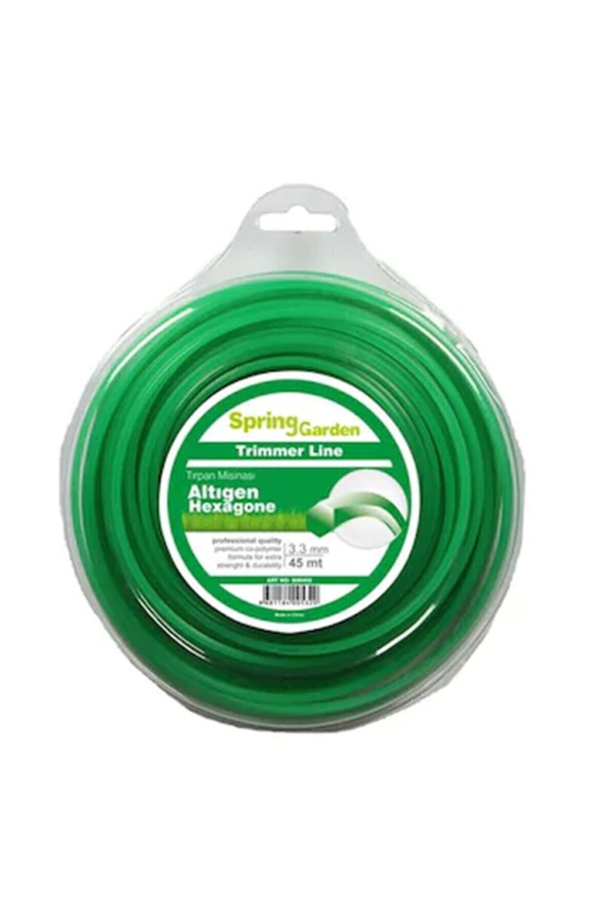 Spring Garden Tırpan Misinası Altıgen 3.3mm 45 Metre