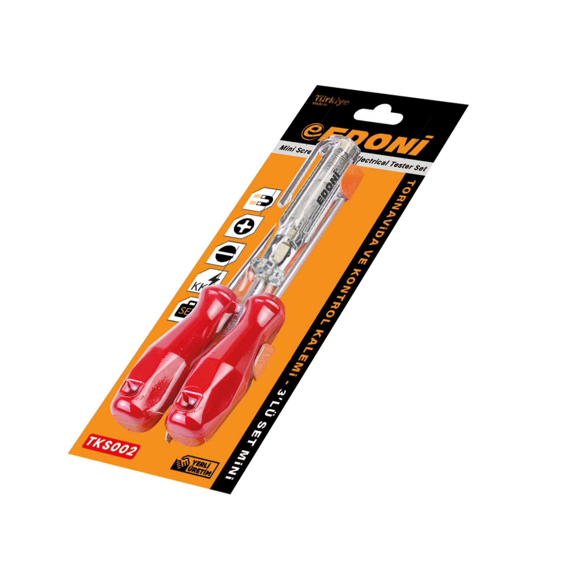 Eltos Edoni TKS003 3'lü Kontrol Kalem Tornavida Seti