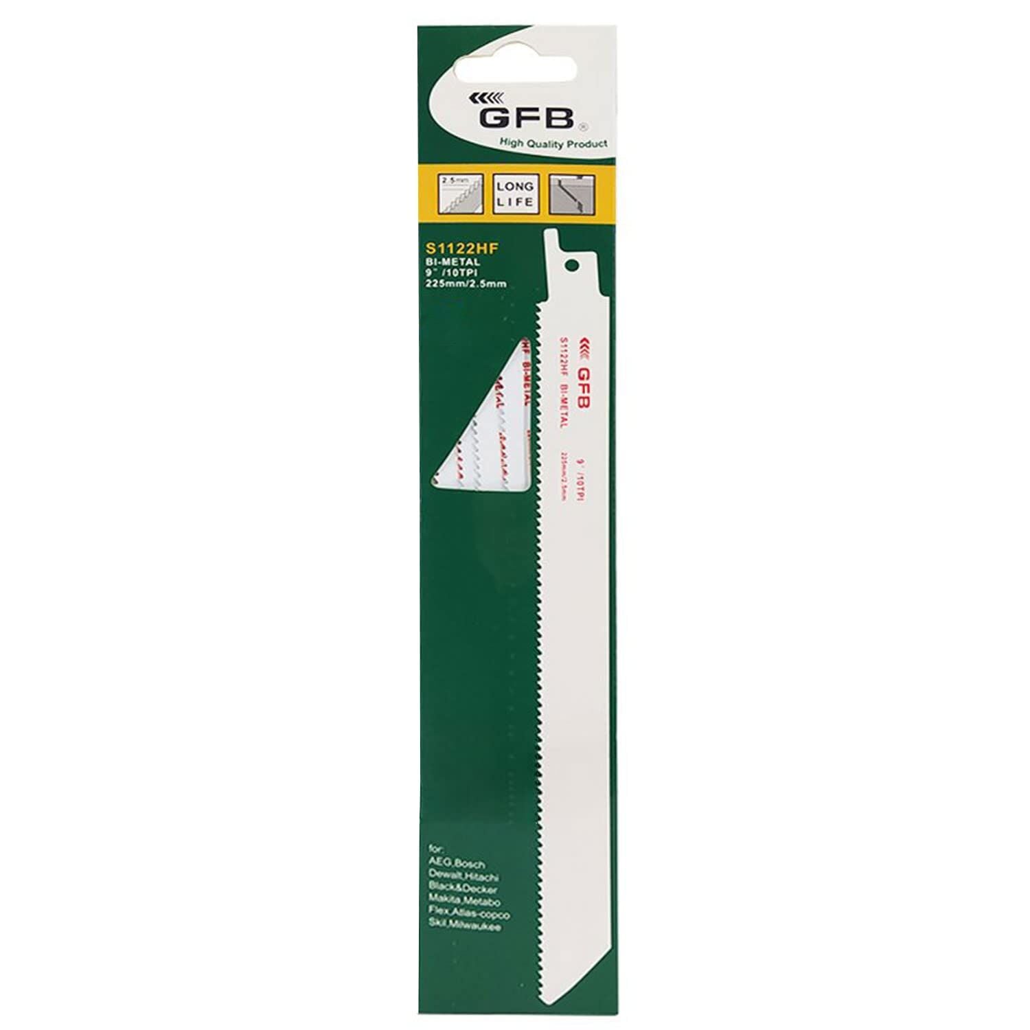 GFB 2280 S1122HF Metal‑Ahşap Tilki Kuyruğu 5’li Paket