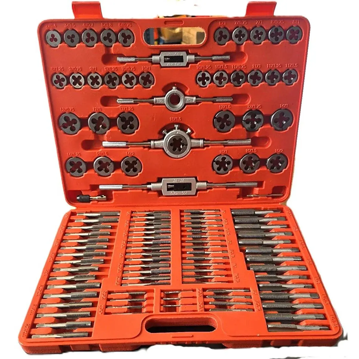 Rico 110 Parça Metrik Kılavuz Ve Pafta Seti Diş Açma Tamir