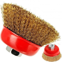 GFB 5146 Paslanmaz Saçaklı Çanak Tel Fırça 75mm