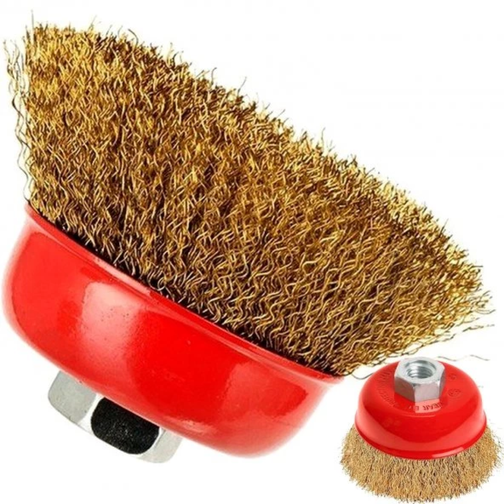 GFB 5147 Saçaklı Çanak Paslanmaz Tel Fırça 100mm