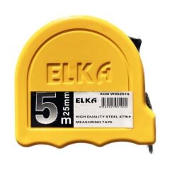 Elka Şerit Metre Sarı 5x25mm