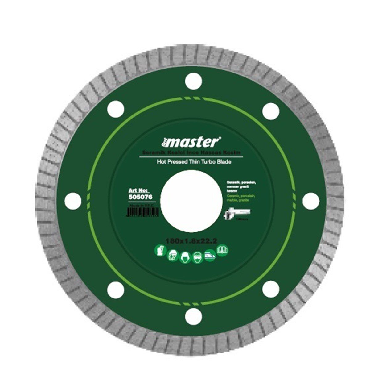 Master Seramik Testeresi 115 mm 505075 İnce-Hassas