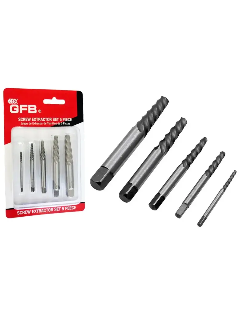 GFB 3955 Ters Kılavuz Seti Ağır Hizmet 3–18 mm 5 Parça