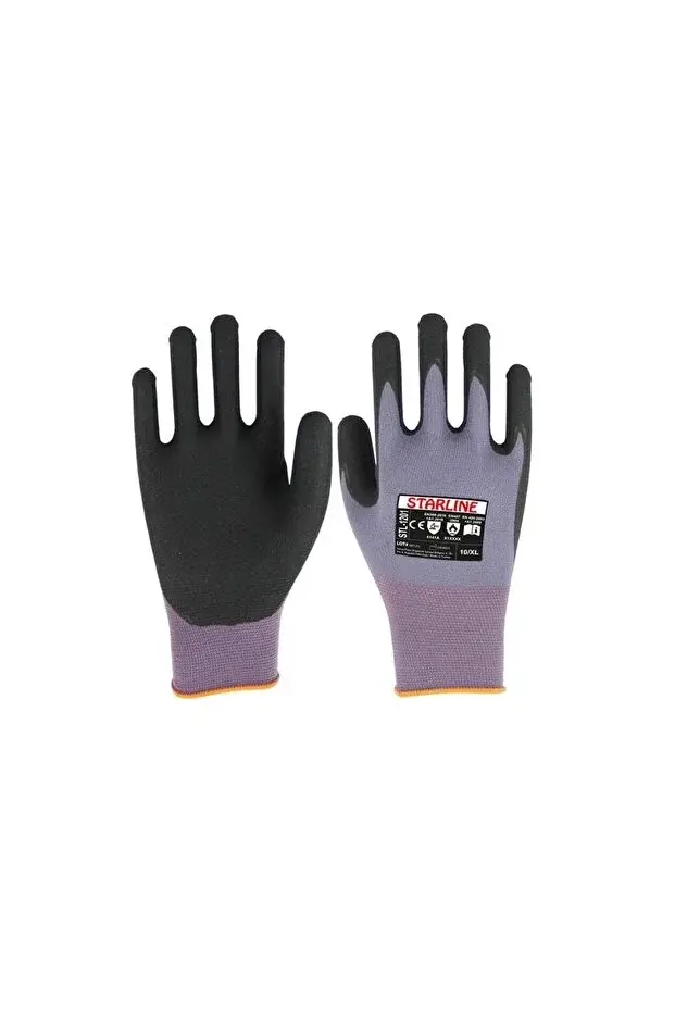 Starline STL-1201 Mikro Köpük Nitril Kaplı İş Eldiveni Starline