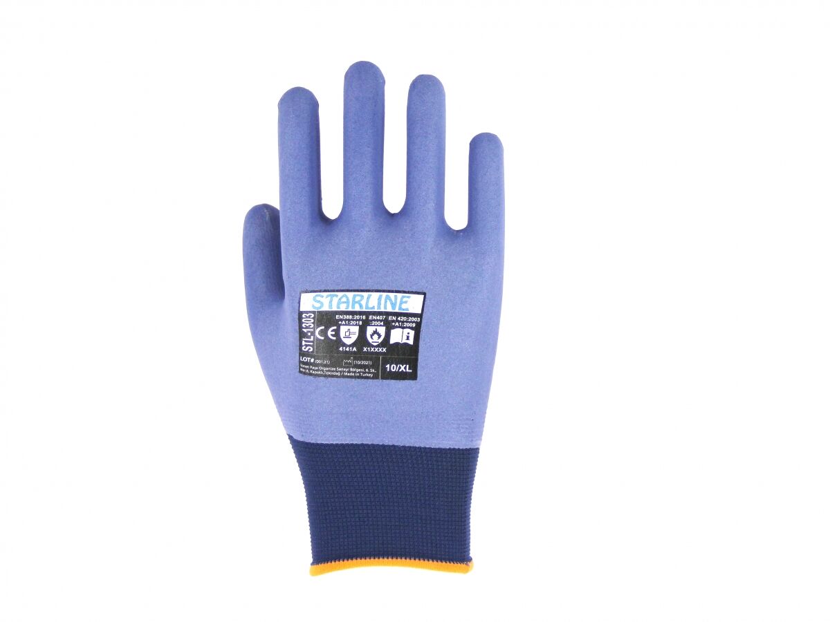 Starline STL-1303 Tam Mikro Köpük Nitril Kaplı İş Eldiveni