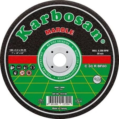 KARBOSAN 180x3.2x22.23 Mermer Kesme Diski 912760 C 30 R BF80