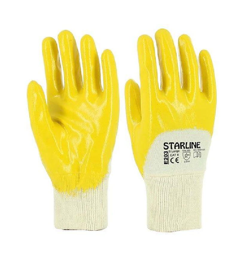 Starline E-203 Sarı Nitril İş Eldiven