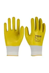 Starline E 206 Y Sarı Nitril İş Eldiveni No:10