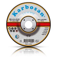 KARBOSAN 180x6.4x22.23 NK Metal Taşlama Diski 910570 A 24 RS BF80