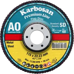KARBOSAN 115x22.23 Premium Line AO SD Flap Disk Zımpara 40 Kum 982970