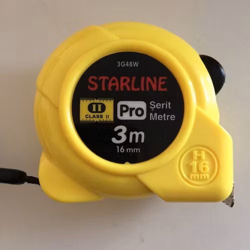 STARLİNE 3G48W ÇELİK METRE 3metreX16mm