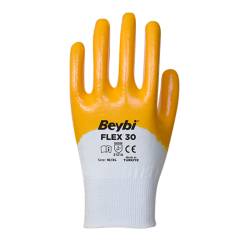 BEYBİ Flex 30 Pamuk Örme Nitril Eldiven
