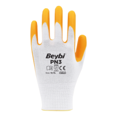 BEYBİ PN3 Polyester Örme Nitril Eldiven
